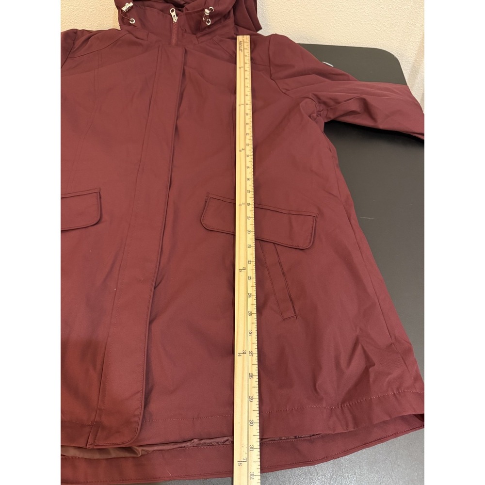 Lands' End Women's 3-in-1 Systems Jacket Outer Shell Only -‎ Maroon, Size XL - Picture 9 of 15